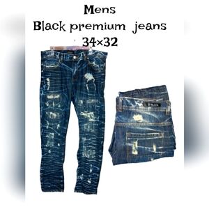 Men's black premium jeans